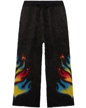 CASABLANCA Brushed Mohair Trousers - Black