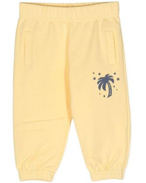 Palm Angels Logo-Embossed Track Pants - Yellow