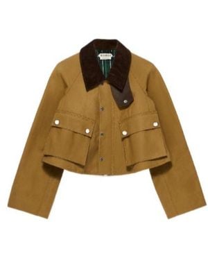JW Anderson Jw Anderson Cropped Barn Jacket - Brown