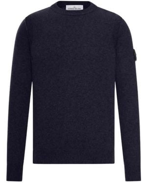 Stone Island Crew Neck Jumper - Blue