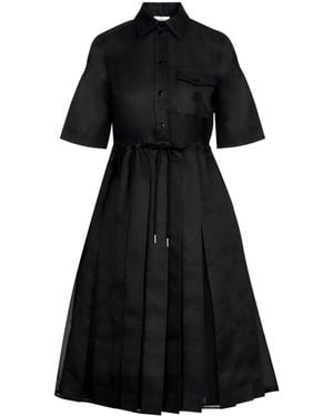 Moncler Short-Sleeved Dress - Black