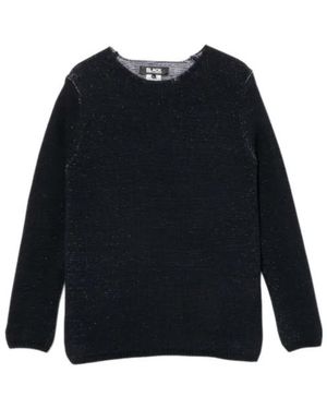 Comme des Garçons Round-Neck Long-Sleeve Sweater - Blue