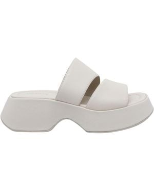 Vic Matié Logic Platform Heeled Sandals - White