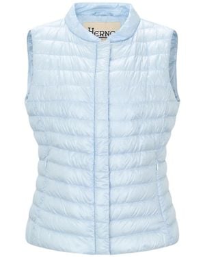 Herno Quilted Padded Vest - Blue
