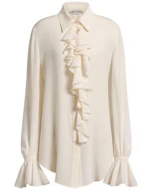 Alberta Ferretti Long-Sleeved Shirt - White