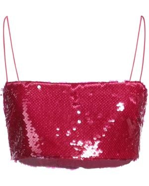 Max Mara Plain Color Tops - Red