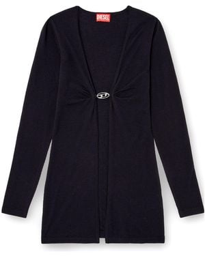 DIESEL M-Pierry Knit Long Cardigan - Blue