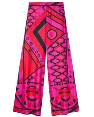 PUCCI Pucci Vivara Wide-Leg Trousers - Pink
