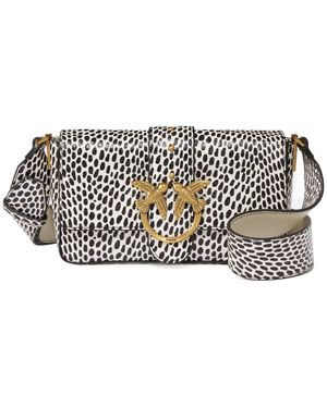 Pinko Flip Shoulder Bag - White