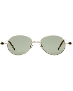 Kuboraum P72 Round-Frame Sunglasses - White
