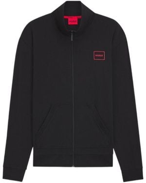 BOSS Logo-Printed Jacket - Black
