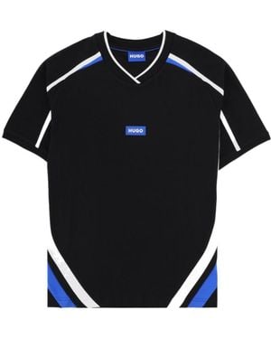 BOSS Boss Contrast Trim Crewneck T-Shirt - Black