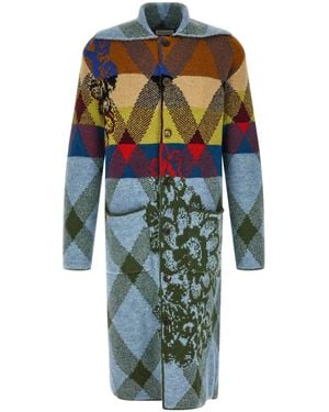 Dries Van Noten Patchwork Cardigan - Green