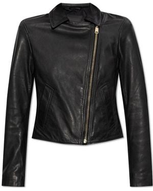AllSaints Leather Jackets - Black