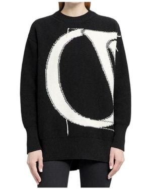 Off-White c/o Virgil Abloh Crewneck Graphic Sweatshirt - Black