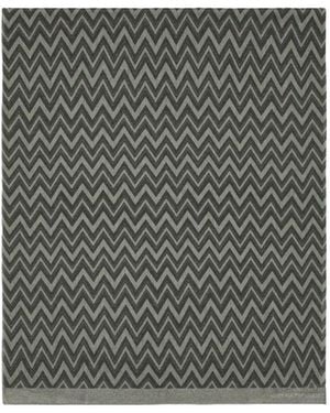 Emporio Armani Chevron-Pattern Scarf - Grey