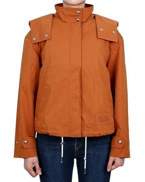 Maison Kitsuné Long-Sleeved Hooded Jacket - Orange