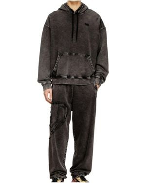 DIESEL Minimalist Versatile Hoodie - Black