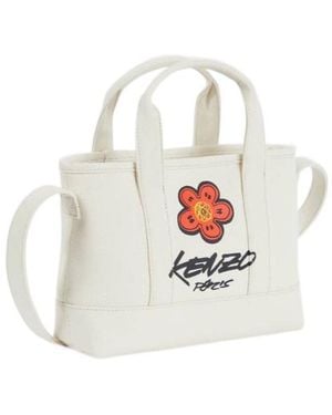 KENZO X Futura 2000' Small Tote Bag Utility' - White