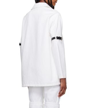 Coperni Hybrid Lapel Denim Shirt - White