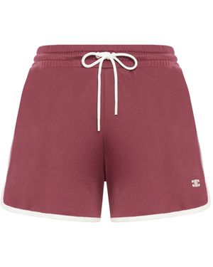 Celine Mini Short Jogger With Triomphe Logo - Red
