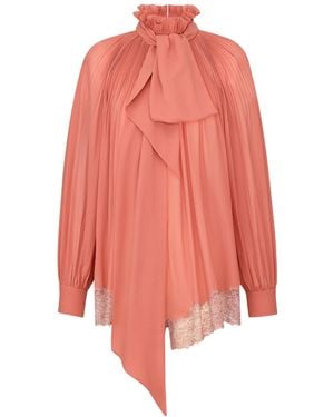 Saint Laurent Taffeta Floral Jumpsuit - Pink