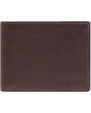 COACH Leather Wallet - Brown