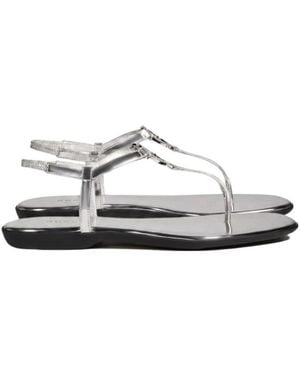 Gucci Thong Sandal With Interlocking G - White