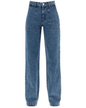 A.P.C. Seaside High-Waist Flared Jeans - Blue