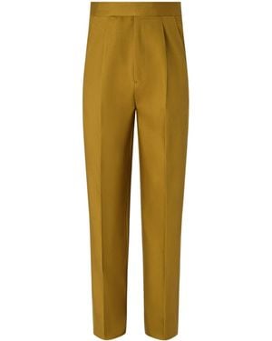 ZEGNA Straight-Leg Casual Trousers - Yellow