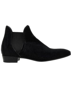 Lidfort Almond Toe Ankle Boots - Black