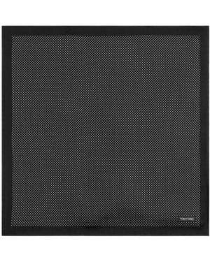 Tom Ford Polka-Dot Silk Pocket Square - Black