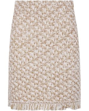 スカート FABIANA FILIPPI Tweed effect flared skirt Tweed-effect mini skirt, black for Women | Fabiana Filippi®
