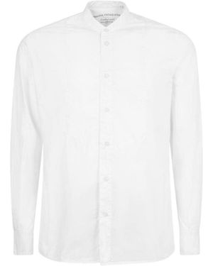 Original Vintage Style Single-Breasted Shirt - White