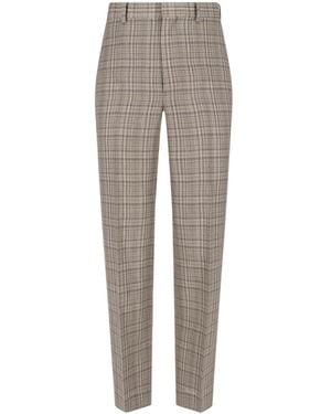 AURALEE Check Tailored Trousers - Grey