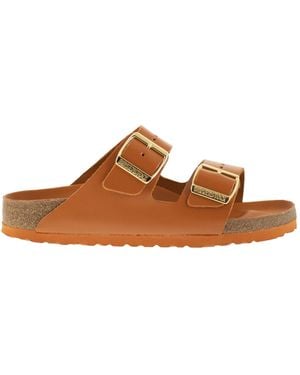 Birkenstock Arizona Double Buckled Slip-On Sandals - Brown