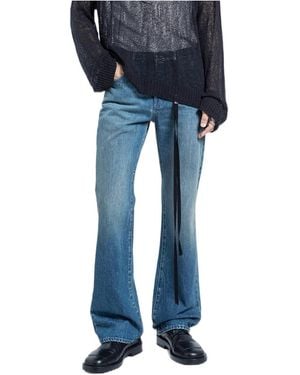 Ann Demeulemeester Belt Loop Jeans - Blue