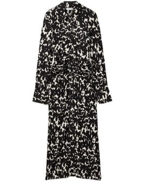 Altuzarra Ruched Printed Crepe-Jersey Midi Dress - White