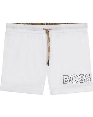 BOSS Swim Shorts - White