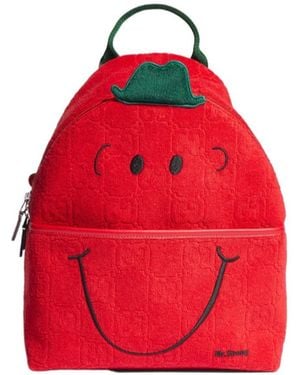 Gucci Children's Gg Backpack With Embroidery - Red