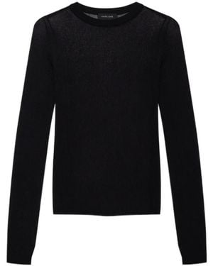 Anine Bing Long-Sleeve T-Shirt - Black