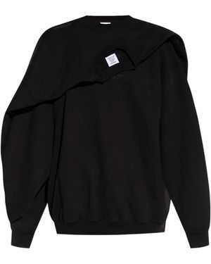 Vetements Decorative Trim Sweatshirt - Blue