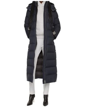 Moose Knuckles Long-Sleeved Down Jacket - Black