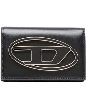 DIESEL 1Dr Oval-D Card Holder - Black