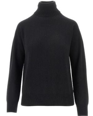 Emporio Armani Ribbed Turtleneck Knitted Jumper - Black