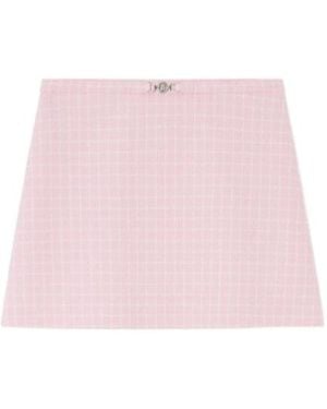 Versace Plaid Patterned Skirt - Pink