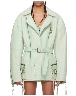 KNWLS Nihil Leather Jacket - Green