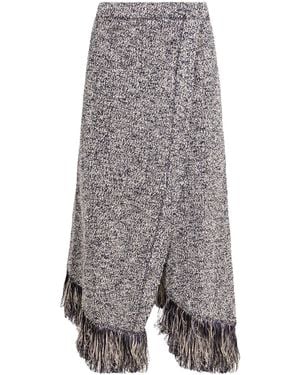 Rabanne Tassel A-Line Skirt Wrap Skirt - Grey