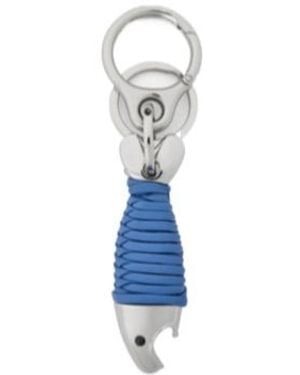 Loewe Fish-Shaped Keychain - Blue