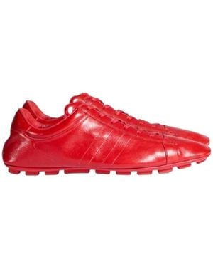 Gucci Lace-Up Driver - Red